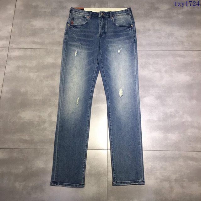 Armani男裝 19春夏新款 阿瑪尼牛仔褲 淺藍色洗水牛仔褲  tzy1724