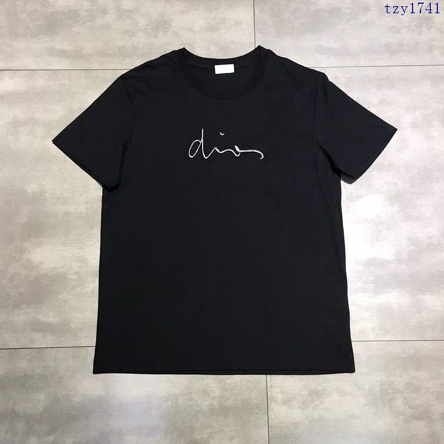 Dior夏裝T恤 19春夏新款 迪奧短袖 黑色短袖  tzy1741