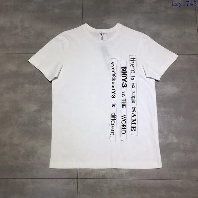 Y-3短袖衣 19春夏新款 Y-3白色男士T恤  tzy1743