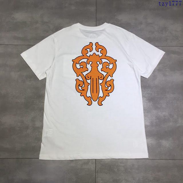 ChromeHeart黑色短袖衣 19春夏新款 ChromeHeart白色T恤 男男同款  tzy1777