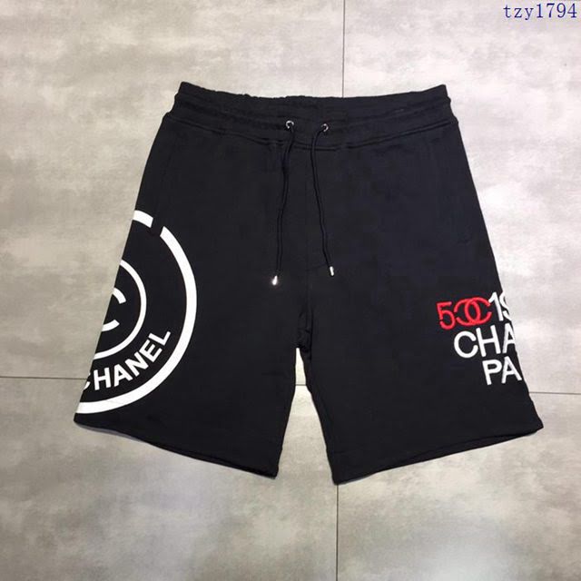 Chanel五分褲 19春夏最新款 香奈兒黑色休閒短褲  tzy1794