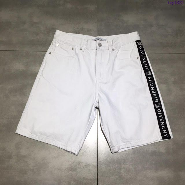 Givenchy五分褲 19春夏新款 紀梵希白男士休閒短褲  tzy1823