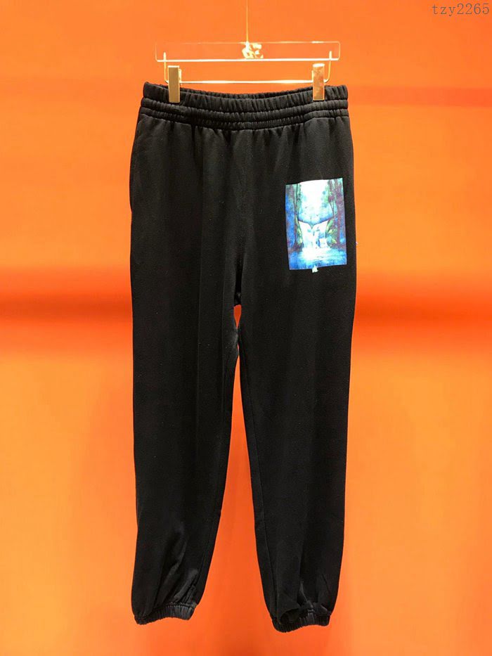 OffWhite男裝 19-20FW新款 最高品質 男士黑色休閒運動褲  tzy2265