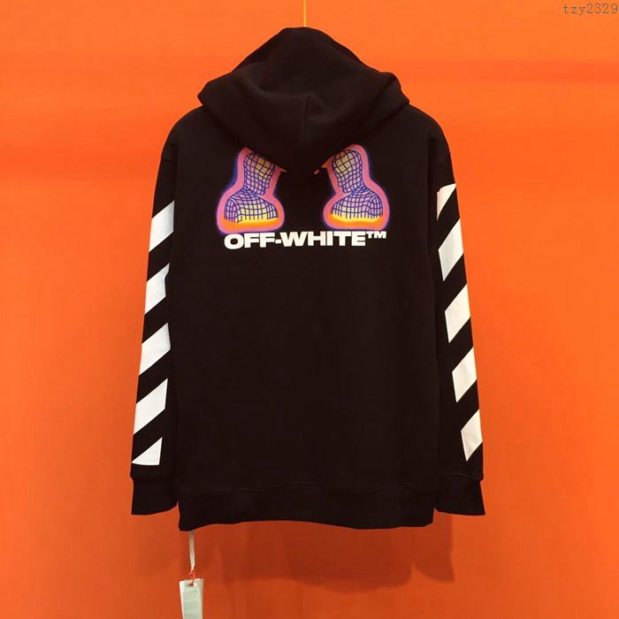 OffWhite男裝 19-20FW新款 最高品質 off連帽衛衣 黑色男衛衣 男士秋季新款單品  tzy2329