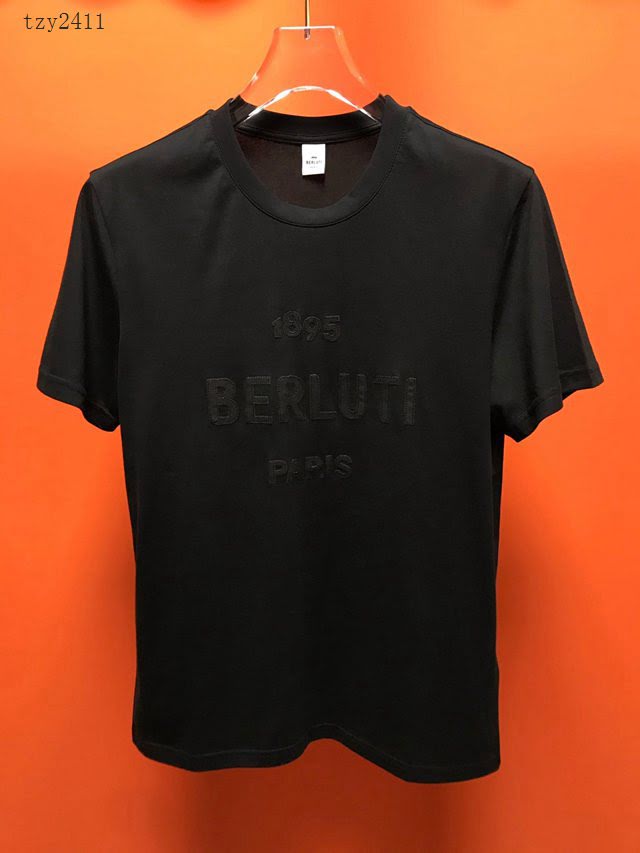 Berluti2020新款T恤 Berluti黑色男短袖  tzy2411