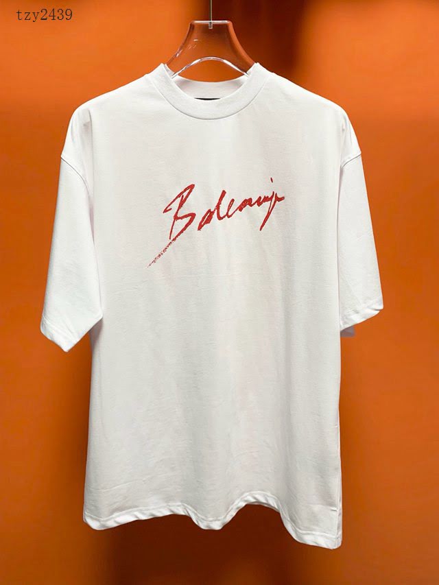 Balenciaga男T恤 2020新款 頂級版本 OS寬鬆版型 巴黎世家男短袖衣  tzy2439