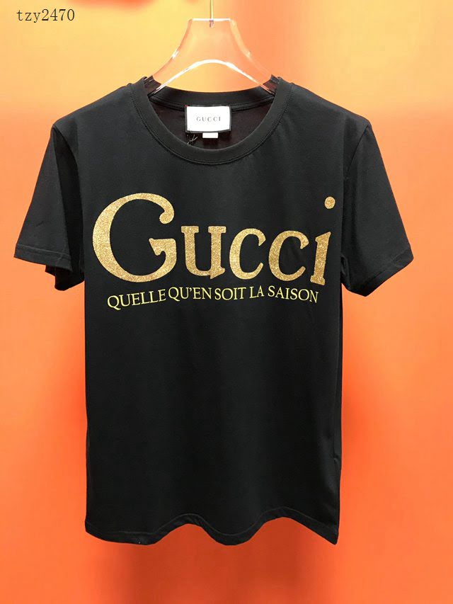 Gucci女短袖 2020新款 古奇女款黑色T恤  tzy2470