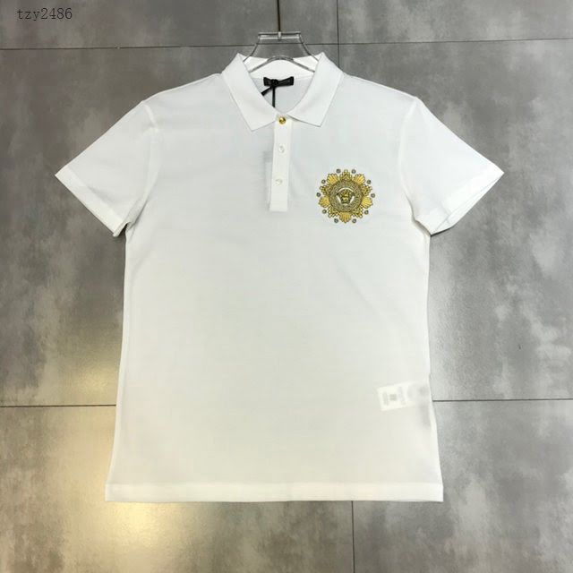 Versace男短袖 範思哲2020新款男裝 新款翻領T恤 POLO衫  tzy2486