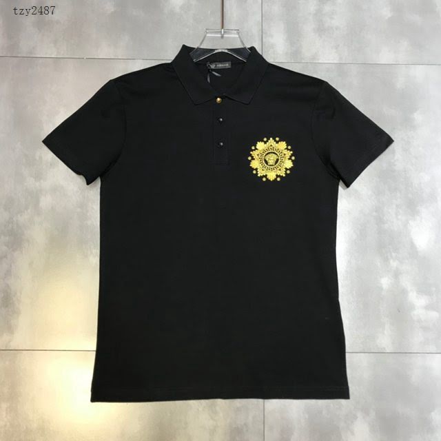 Versace男短袖 範思哲2020新款男裝 新款翻領T恤 POLO衫  tzy2487