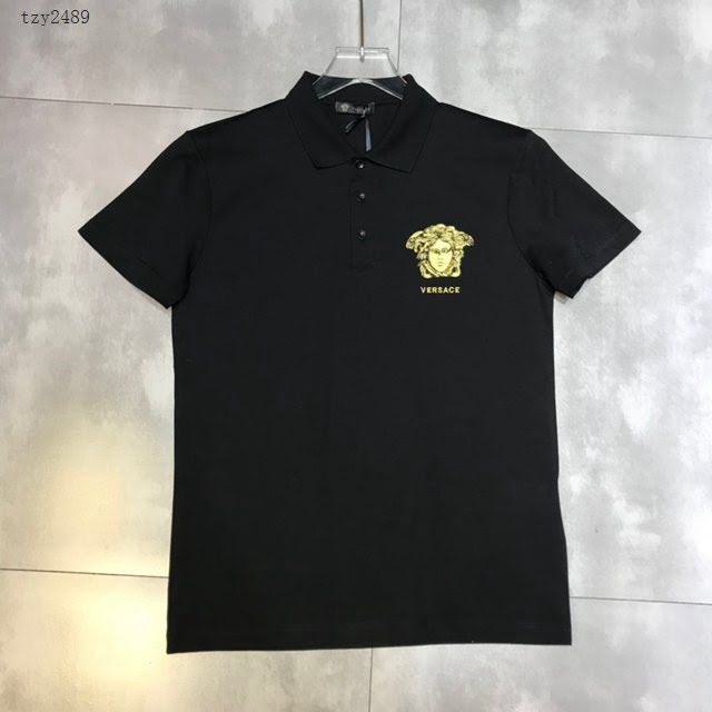 Versace男短袖 範思哲2020新款男裝 新款翻領T恤 POLO衫  tzy2489