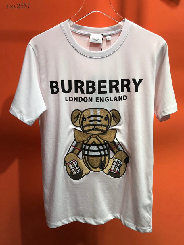 Burberry新款短袖 巴寶莉2020新款刺繡T恤 頂級品質  tzy2557