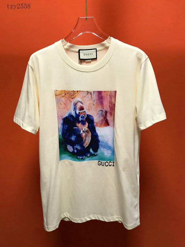 Gucci男T恤 2020新款短袖衣 男女同款 最高品質 古奇女款短袖  tzy2558