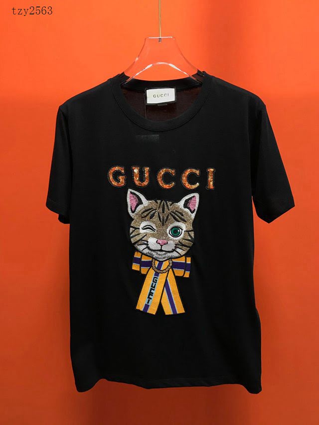 Gucci男T恤 2020新款短袖衣 男女同款 最高品質 古奇女款短袖  tzy2563