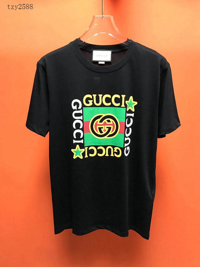 Gucci男T恤 2020新款短袖衣 最高品質 古馳T恤 男女同款  tzy2588