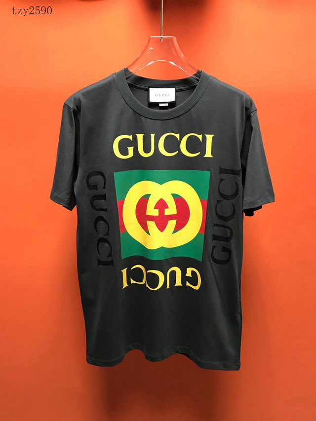 Gucci男T恤 2020新款短袖衣 最高品質 古馳T恤 男女同款  tzy2590