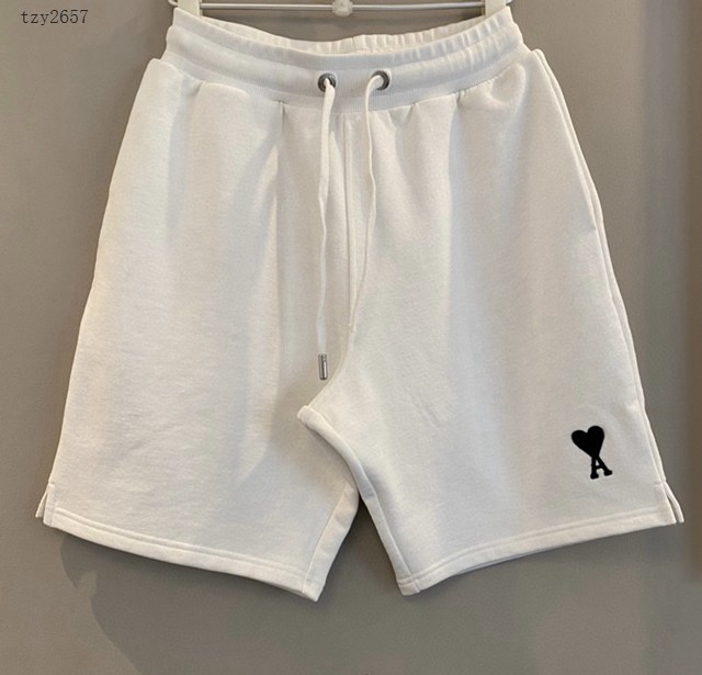 Ami專櫃2023SS新款香港限定款刺繡短褲 男女同款 tzy2657