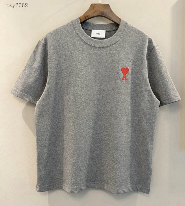 Ami專櫃2023SS新款刺繡T恤 男女同款 tzy2662