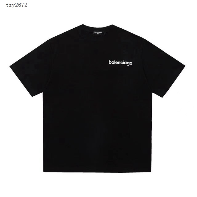 Balenciaga專櫃巴黎世家2023SS新款發泡印花T恤 男女同款 tzy2672