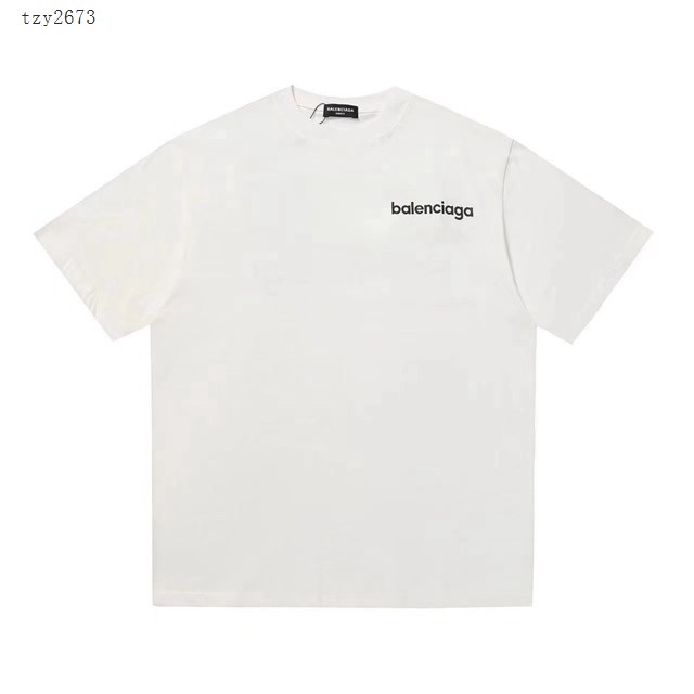Balenciaga專櫃巴黎世家2023SS新款發泡印花T恤 男女同款 tzy2673