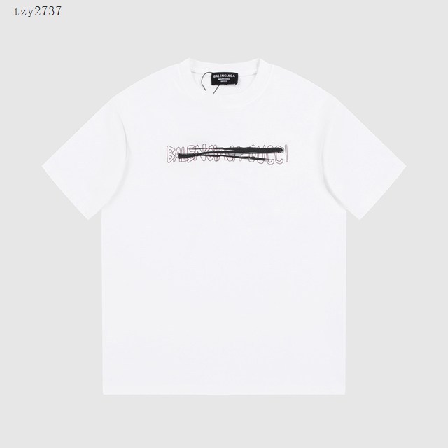 Balenciaga專櫃巴黎世家2023SS新款印花T恤 男女同款 tzy2737