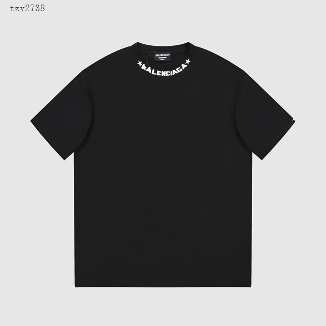 Balenciaga專櫃巴黎世家2023SS新款刺繡T恤 男女同款 tzy2738