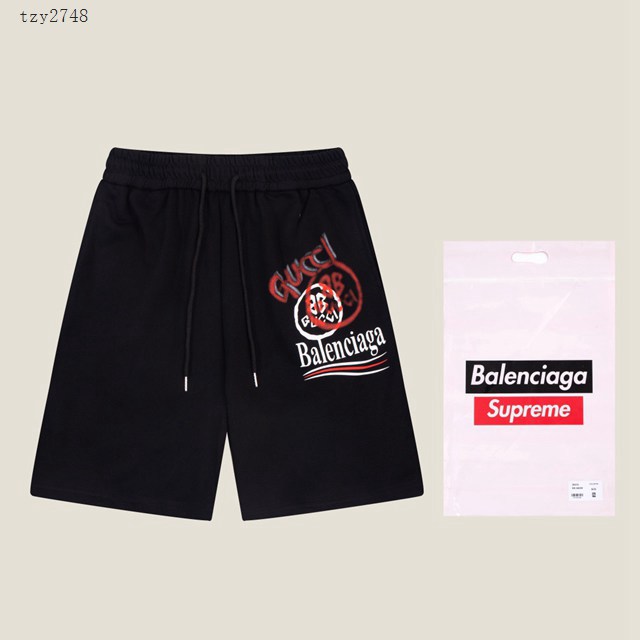 Balenciaga專櫃巴黎世家2023SS新款印花短褲 男女同款 tzy2748