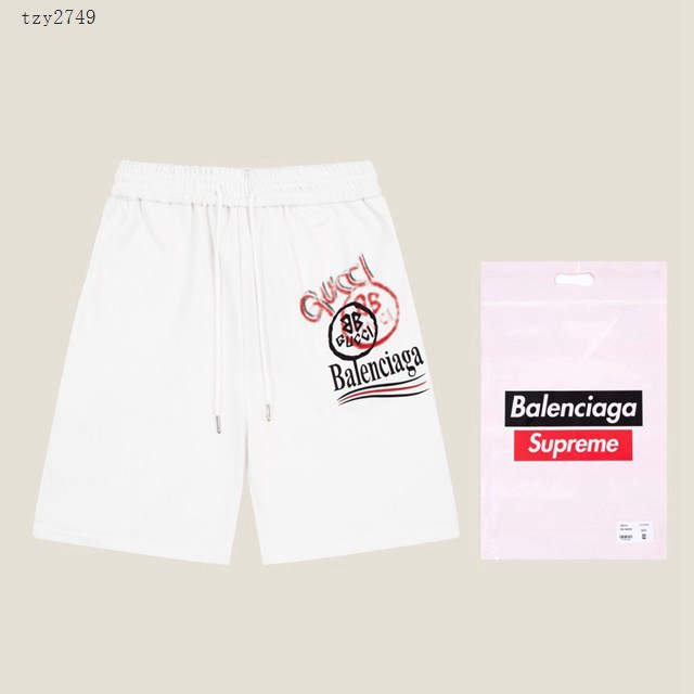Balenciaga專櫃巴黎世家2023SS新款印花短褲 男女同款 tzy2749