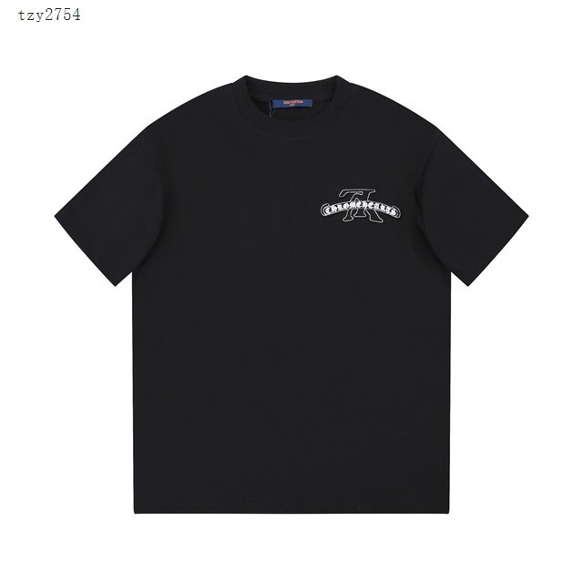 Louisvuitton路易威登Lv X Chromehearts專櫃2023SS新款聯名刺繡T恤 男女同款 tzy2754