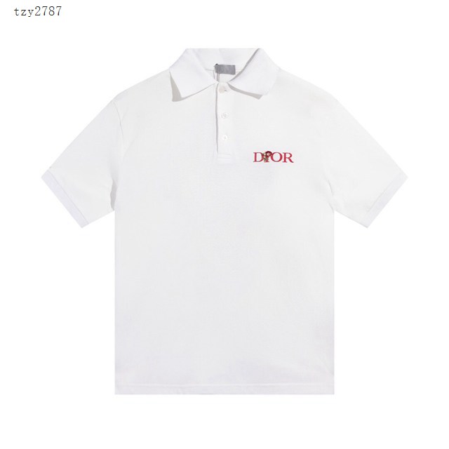 Dior專櫃迪奧2023SS新款刺繡Polo短袖T恤 男女同款 tzy2787