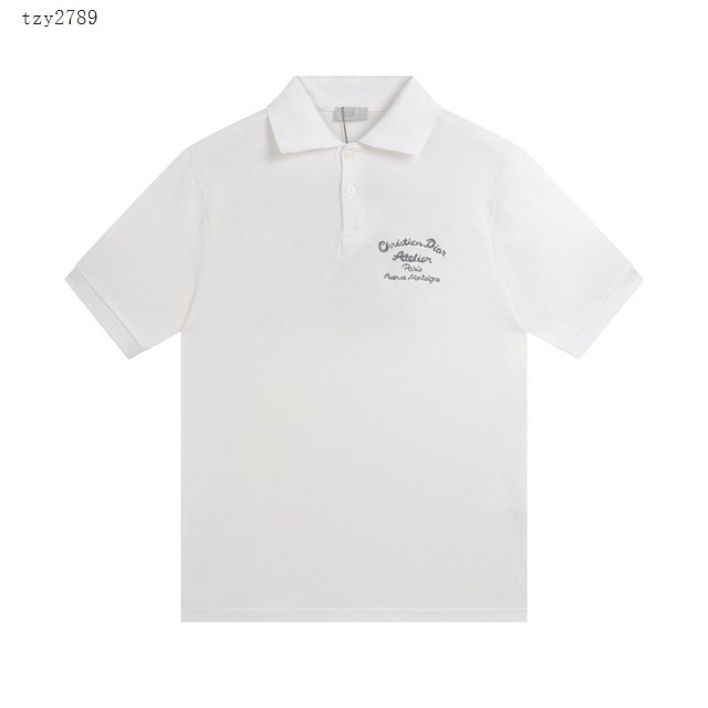 Dior專櫃迪奧2023SS新款刺繡Polo短袖T恤 男女同款 tzy2789