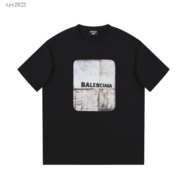 Balenciaga專櫃巴黎世家2023SS新款印花T恤 男女同款 tzy2822