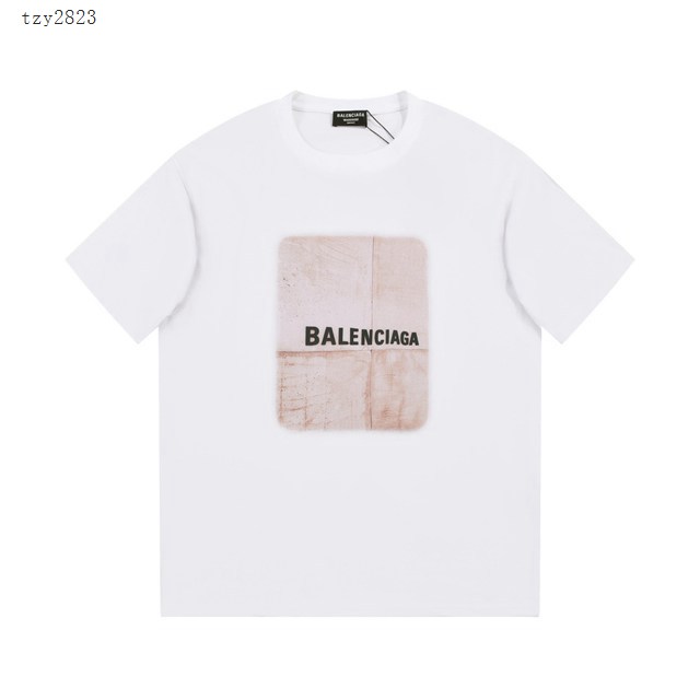 Balenciaga專櫃巴黎世家2023SS新款印花T恤 男女同款 tzy2823