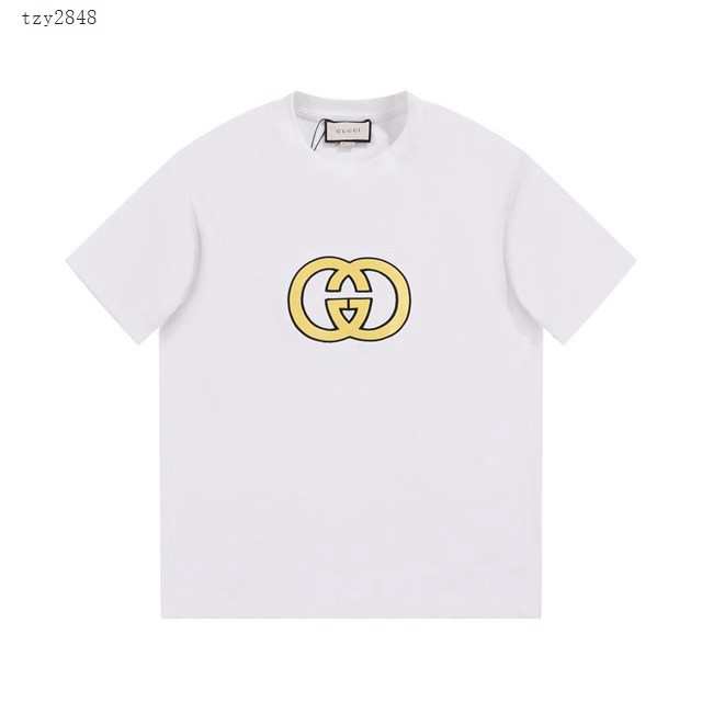 Gucci古奇專櫃古馳2023SS新款刺繡T恤 男女同款 tzy2848