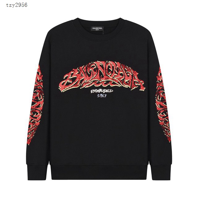 Balenciaga專櫃巴黎世家2023FW新款印花衛衣 男女同款 tzy2956
