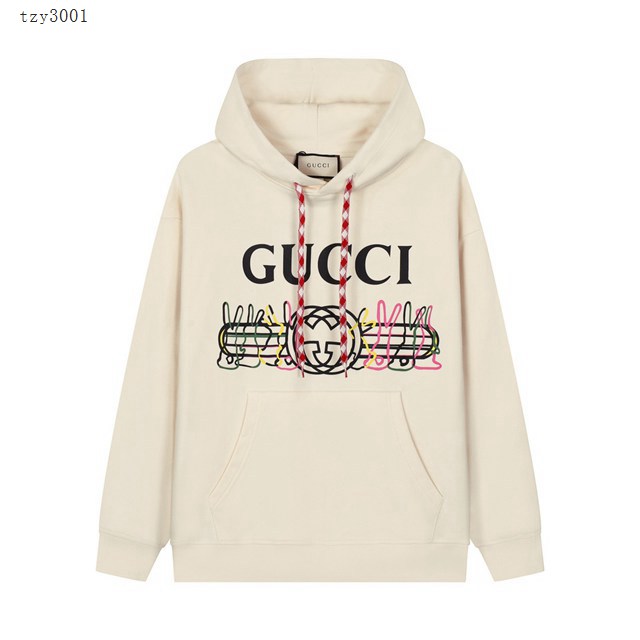Gucci古奇專櫃古馳2023FW新款印花連帽衛衣 男女同款 tzy3001