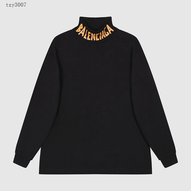 Balenciaga專櫃巴黎世家2023FW新款印花高領長袖打底衫 男女同款 tzy3007