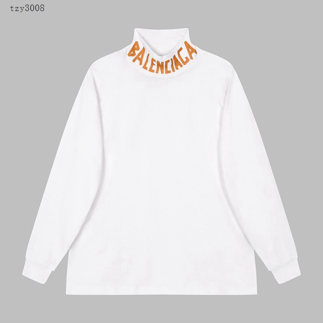 Balenciaga專櫃巴黎世家2023FW新款印花高領長袖打底衫 男女同款 tzy3008