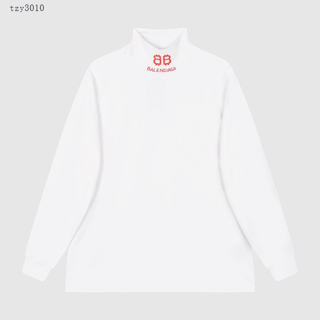 Balenciaga專櫃巴黎世家2023FW新款印花高領長袖打底衫 男女同款 tzy3010