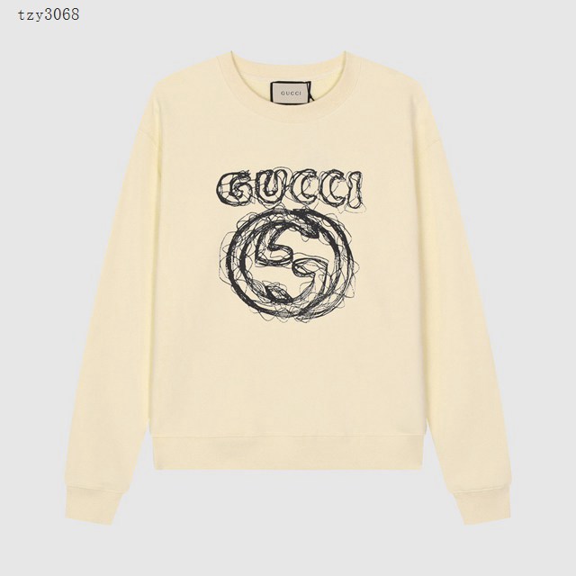Gucci古奇專櫃古馳2023FW新款印花圓領衛衣 男女同款 tzy3068