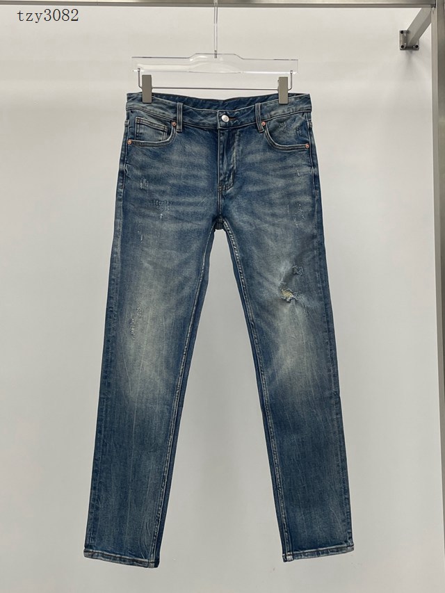 Valentino專櫃華倫天奴2023FW新款洗水破洞牛仔褲 男女同款 tzy3082