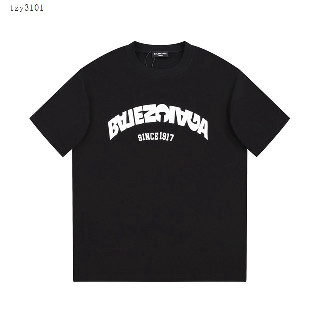 Balenciaga專櫃巴黎世家2023FW新款印花T恤 男女同款 tzy3101