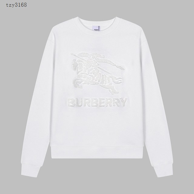 Burberry專櫃巴寶莉2023FW新款毛巾繡圓領衛衣 男女同款 tzy3168