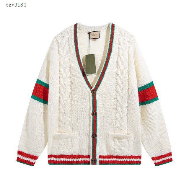 Gucci古奇專櫃古馳2023FW新款針織提花開衫毛衣 男女同款 tzy3184