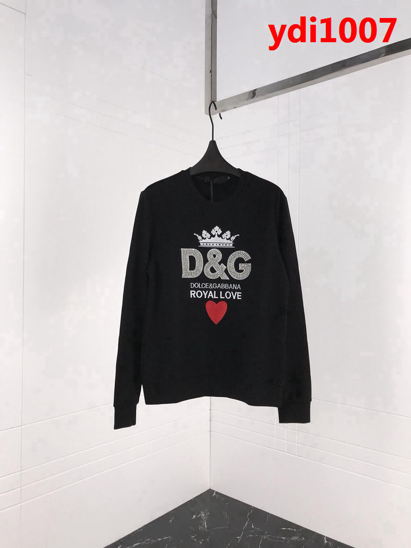 DＧ杜嘉班納 2018FW 秋冬經典 手工繡珠 情侶款 G字母衛衣 ydi1007