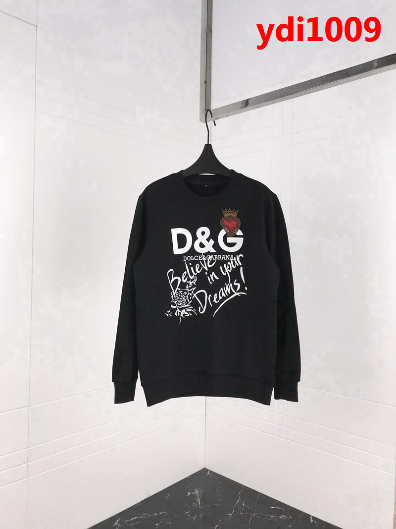 DＧ杜嘉班納 18SS秋冬新款 愛心皇冠 塗鴉字母印花 純棉衛衣 ydi1009