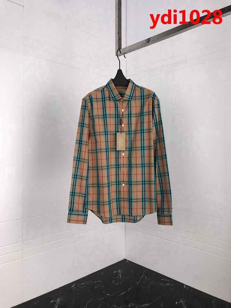 BURBERRY巴寶莉 18ss秋冬新款 新配色 純棉格紋長袖襯衫 男女同款 ydi1028