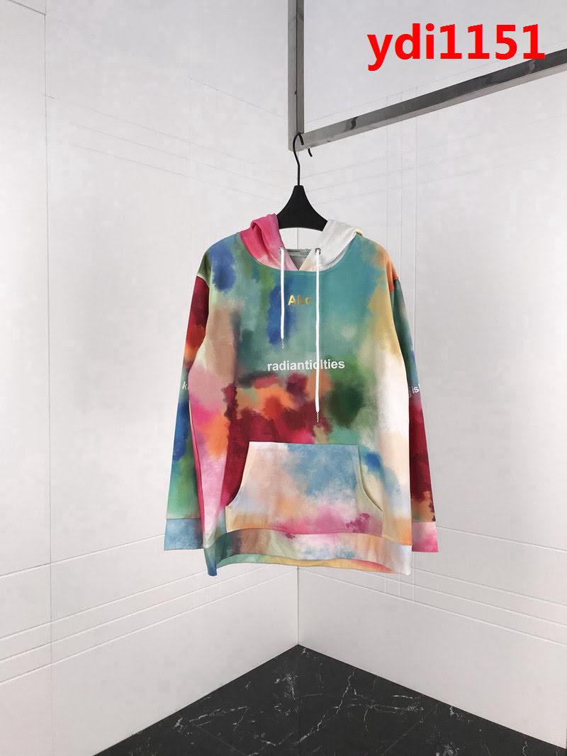 OFF-white 18ss秋冬新款 立體字母印花 渲染衛衣 情侶款 ydi1151