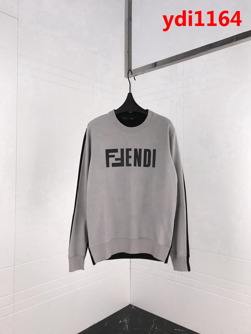 FENDI芬迪 專櫃同步 2018年新款 灰色圓領衛衣 潮流時尚 情侶款 ydi1164