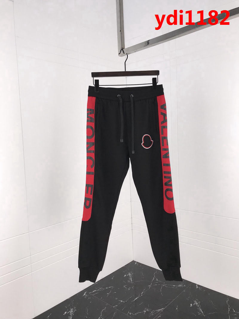MONCLER蒙口 X Valen聯名款 18秋冬新款 蒙口大logo裝飾衛褲 ydi1182