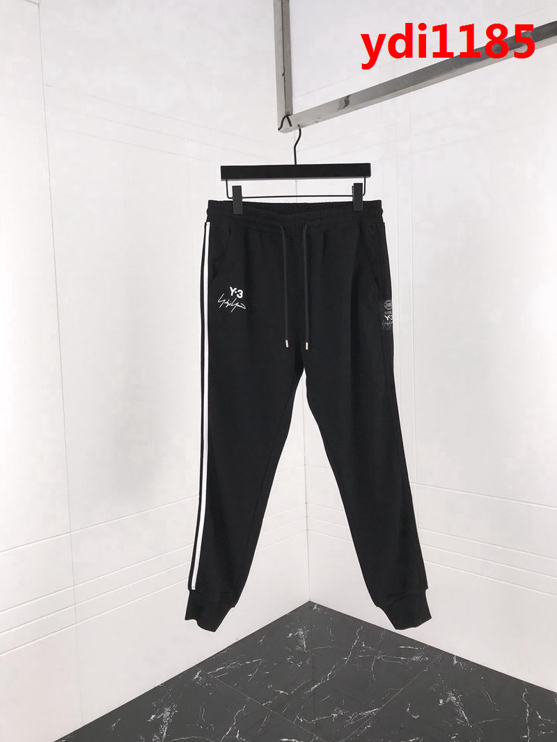 Y-3山本耀司 18SS秋冬新款 品牌logo印花 豎條休閒衛褲 ydi1185